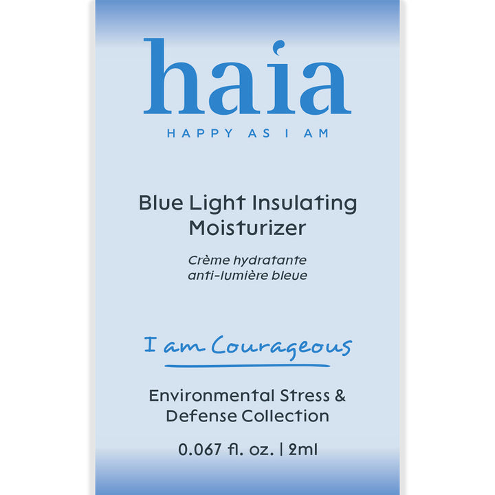 haia "I am Courageous" Blue Light Insulating Moisturizer - Certified Cosmos Organic - Sample Size