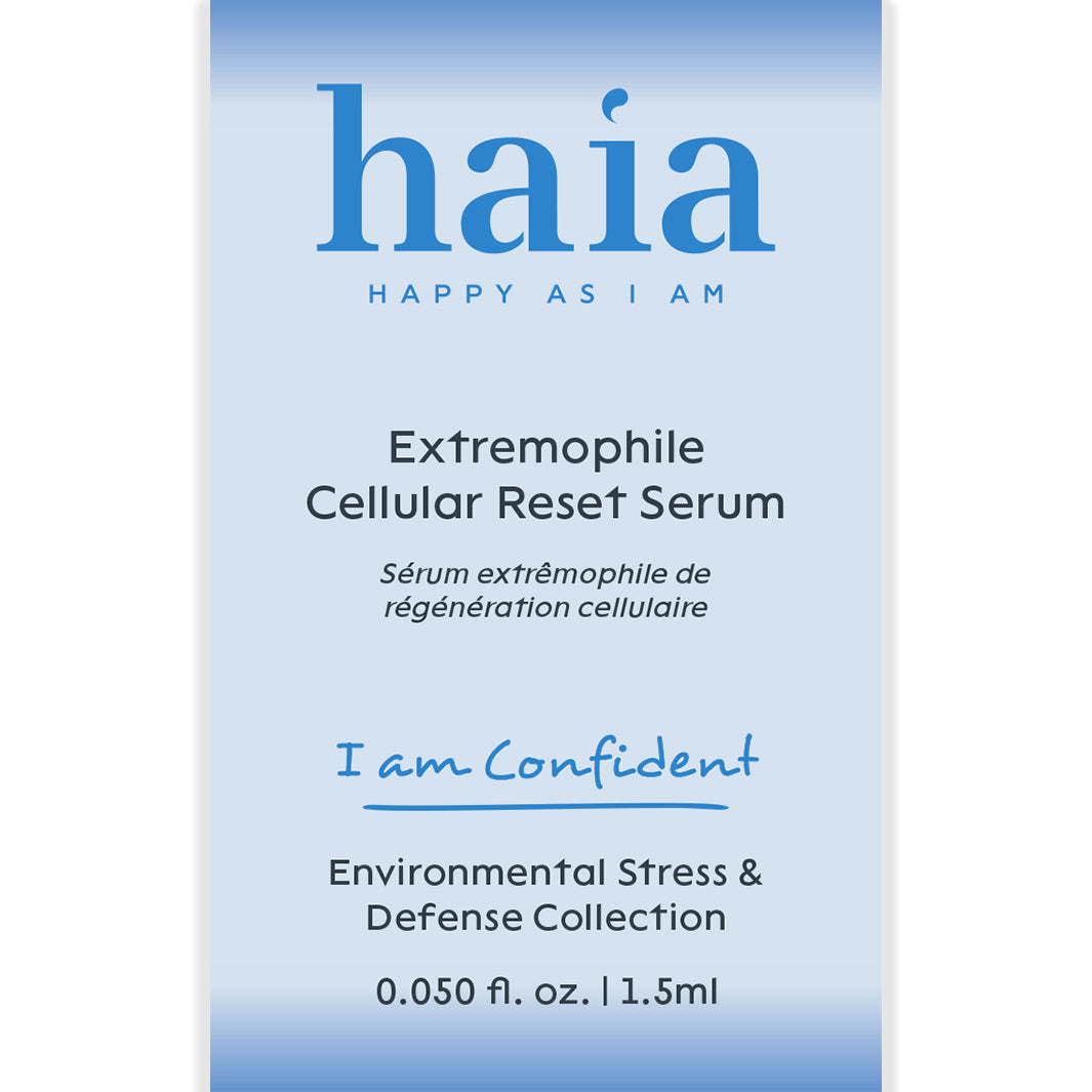 haia "I am Confident" Extremophile Cellular Reset Serum - Certified Cosmos Organic - Sample Size