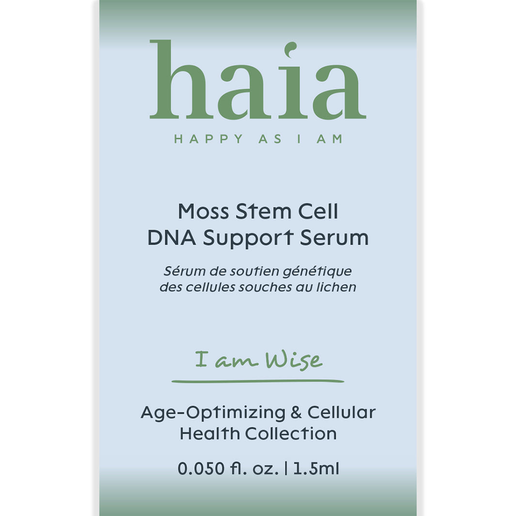 haia "I am Wise" Moss Stem Cell DNA Support Serum - Certified Cosmos Organic - Sample Size