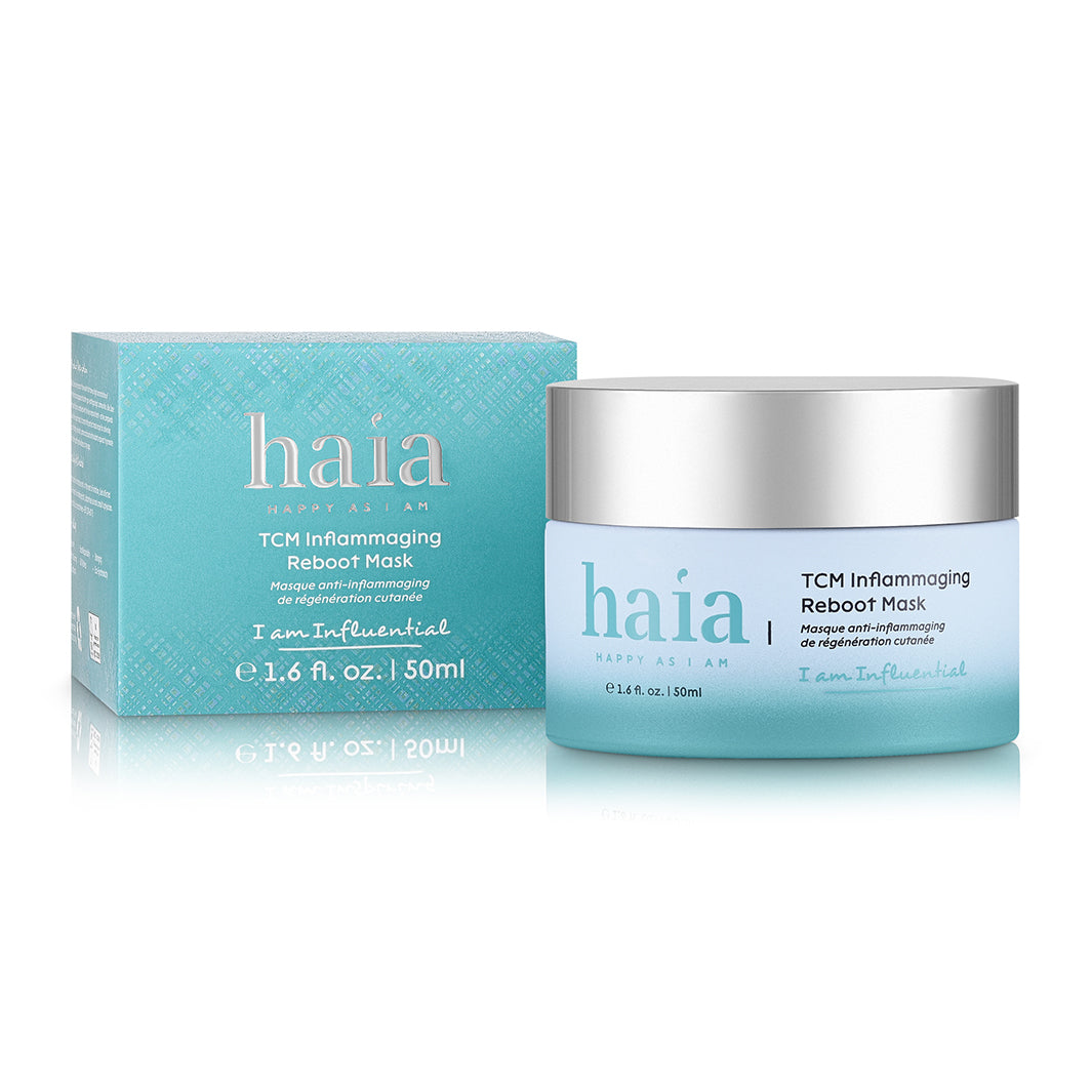 haia "I am Influential" TCM Inflammaging Reboot Mask - Certified Cosmos Organic - Full Size